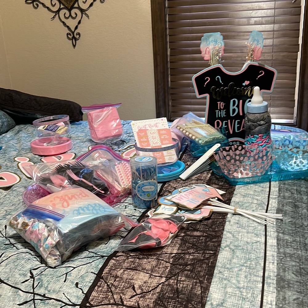 Baby Gender Reveal Party Accessories! 🎀🧢👶🏻👶🏻👶🏻